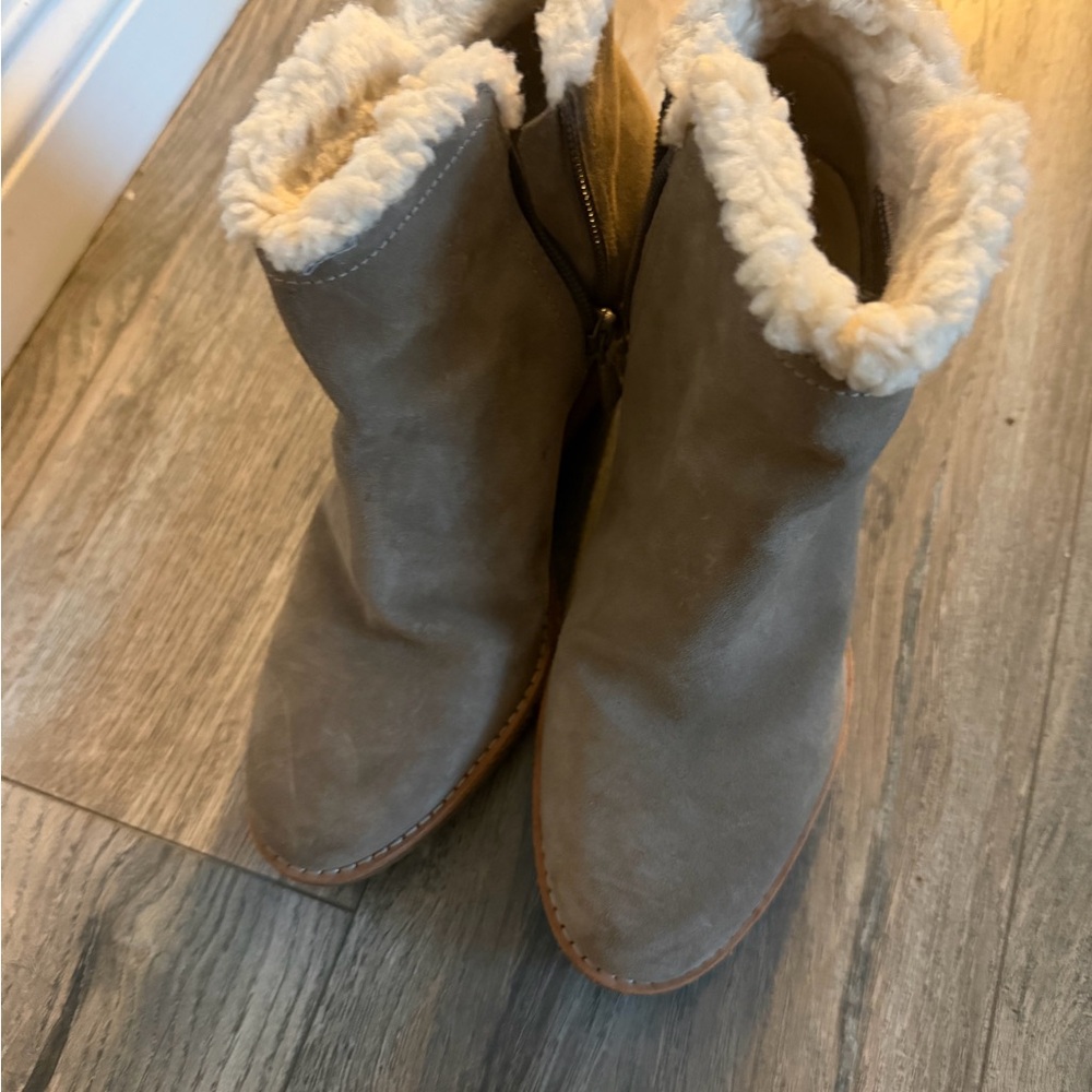 Cole Haan Tan Winter Boots with Faux Fur